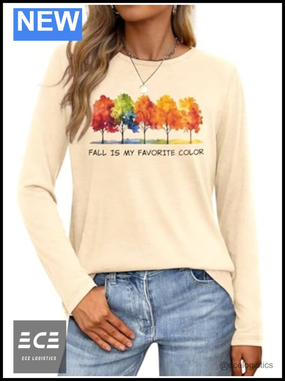 Women's Long Sleeve Halloween Graphic T-Shirt Funny Pumpkin Ghost Fall Tee